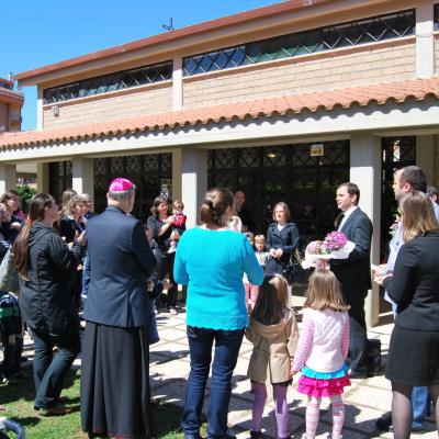 26 mai: Ladispoli: Vizita episcopului Petru Gherghel la comunitatea românilor catolici