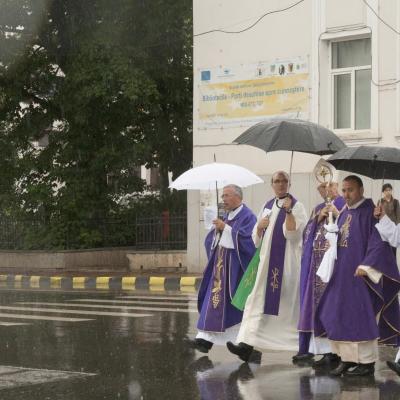 31 mai: Suceava: Funeraliile părintelui Johann Proschinger, OFMConv