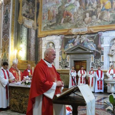 2 iunie: Roma: Conferirea sfântului Mir unor adolescenţi din comunitatea română