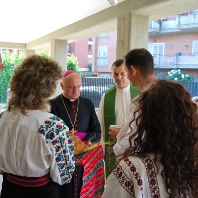 16 iunie: Ladispoli: Vizita canonică a episcopului Gino Reali la comunitatea românilor catolici