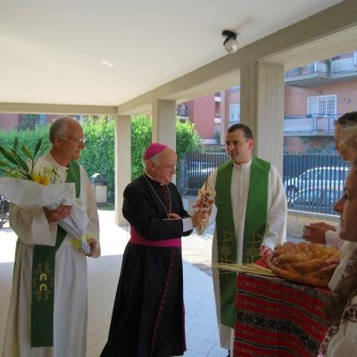 16 iunie: Ladispoli: Vizita canonică a episcopului Gino Reali la comunitatea românilor catolici