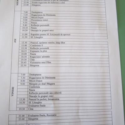 25-27 iulie: Târgu Ocna: Exerciţii spirituale pentru tinere