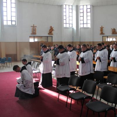 27 octombrie: Roman: Conferirea ministerelor minore ale lectoratului şi acolitatului