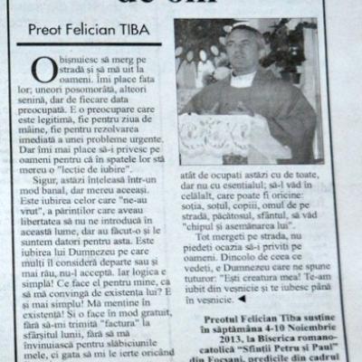 4-10 noiembrie: Focşani: Familia - protagonista misiunilor populare