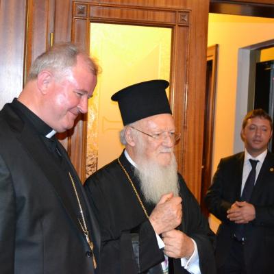 PS Aurel Percă şi Sanctitatea sa patriarhul Bartolomeu