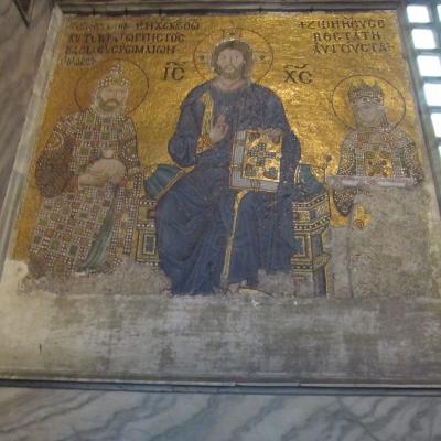 Isus Pantocrator, mozaic din biserica "Sfânta Sofia" din Istanbul
