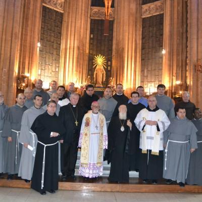 Sanctitatea sa Bartolomeu la celebrarea vesperelor în biserica "Sfântul Anton"