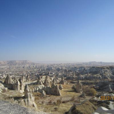 Lanţul muntos din Capadocia - canioane
