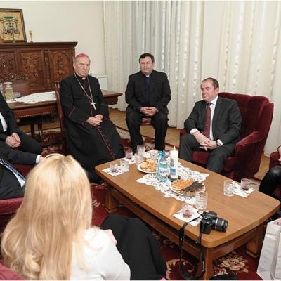 14 noiembrie: Iaşi. Vizita domnului Marek Szczygieł, ambasadorul Polonie în România, la PS Petru Gherghel, la Episcopia Romano-Catolică de Iaşi