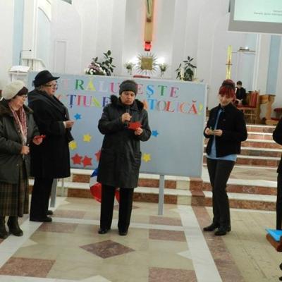 16 noiembrie: Tămăşeni: Întâlnirea Acţiunii Catolice pe zona Roman