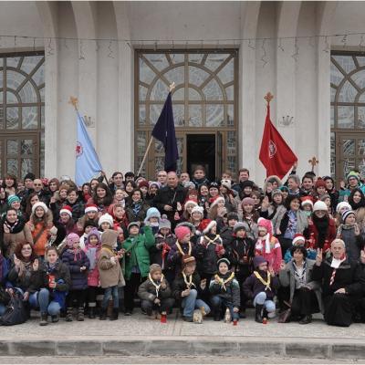 21 decembrie: Iaşi. Distribuirea Luminii păcii de la Betleem