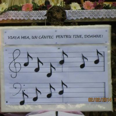 2 februarie: Roma: "Viaţa mea - un cântec pentru tine, Doamne"