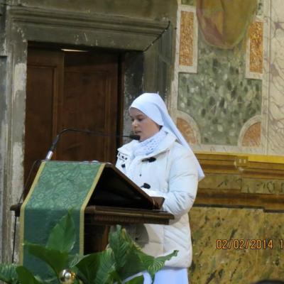 2 februarie: Roma: "Viaţa mea - un cântec pentru tine, Doamne"