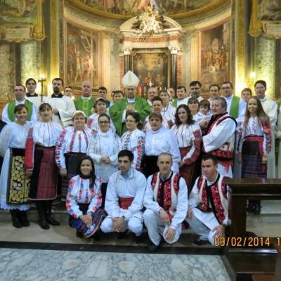 9 februarie: Roma: PS Petru Gherghel în vizită la românii catolici