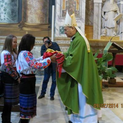 9 februarie: Roma: PS Petru Gherghel în vizită la românii catolici