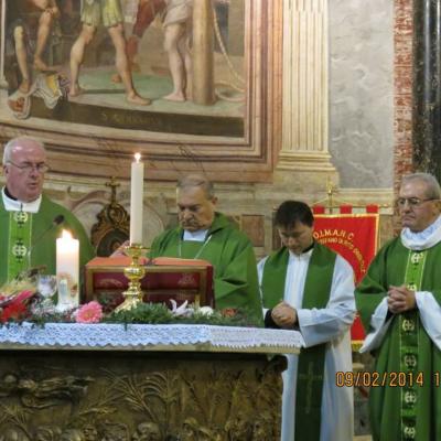9 februarie: Roma: PS Petru Gherghel în vizită la românii catolici