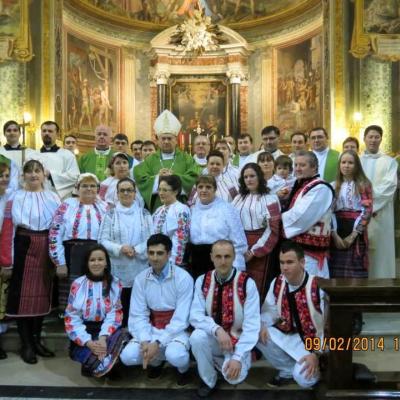 9 februarie: Roma: PS Petru Gherghel în vizită la românii catolici