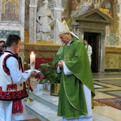 9 februarie: Roma: PS Petru Gherghel în vizită la românii catolici
