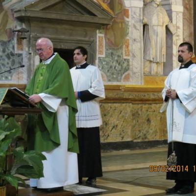 9 februarie: Roma: PS Petru Gherghel în vizită la românii catolici