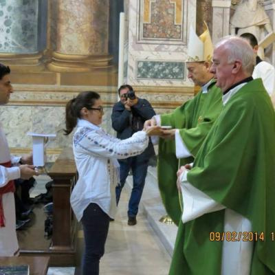 9 februarie: Roma: PS Petru Gherghel în vizită la românii catolici