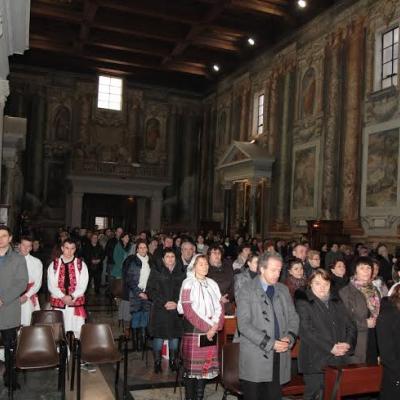 9 februarie: Roma: PS Petru Gherghel în vizită la românii catolici
