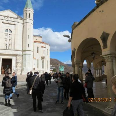 2 martie: Roma: Tineri români în pelerinaj la sanctuarul dedicat sfintei Rita de la Cascia