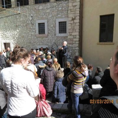2 martie: Roma: Tineri români în pelerinaj la sanctuarul dedicat sfintei Rita de la Cascia