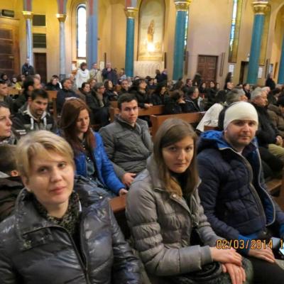 2 martie: Roma: Tineri români în pelerinaj la sanctuarul dedicat sfintei Rita de la Cascia