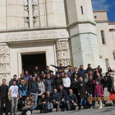 2 martie: Roma: Tineri români în pelerinaj la sanctuarul dedicat sfintei Rita de la Cascia