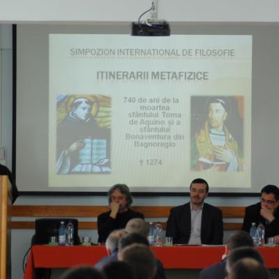 10 martie: Roman: Simpozionul internaţional de filosofie "Itinerarii metafizice"