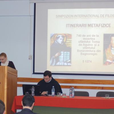 10 martie: Roman: Simpozionul internaţional de filosofie "Itinerarii metafizice"