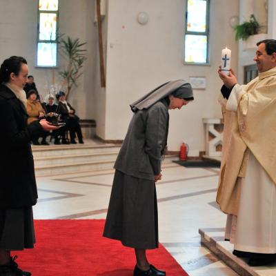 19 martie: Bacău: Profesiunea solemnă a sr. Monica Martin