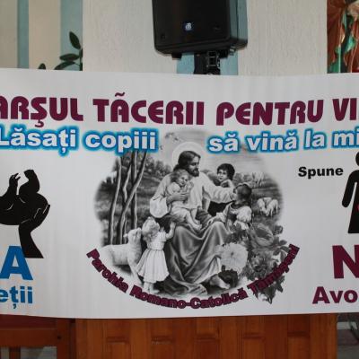 23 martie: Tămăşeni: Marşul tăcerii pentru viaţă
