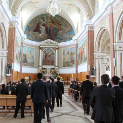 10 mai: Roman: Întâlnirea anuală dintre seminariştii diecezani şi cei franciscani la Roman