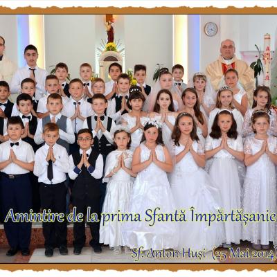 25 mai: Huşi "Sfântul Anton de Padova": Prima Sfântă Împărtăşanie a copiilor