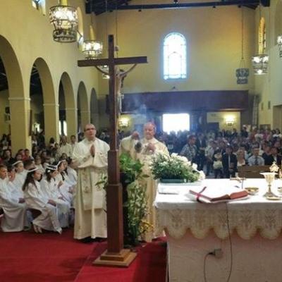 1 iunie: Roma: Prima sfântă Împărtăşanie la Grotte Celoni