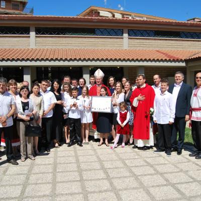 1 iunie: Ladispoli: Primirea sacramentului Mirului
