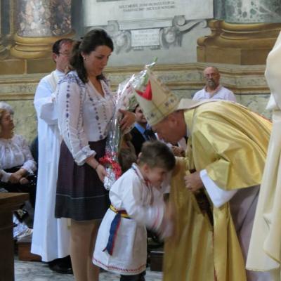 1 iunie: Roma: Oaspeţi de seamă la românii catolici din Parohia "San Vitale"