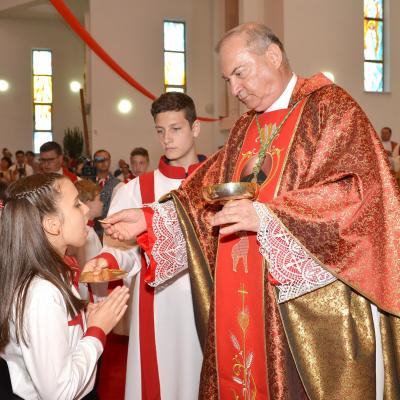 15 iunie: Bacău - "Sfântul Nicolae": Administrarea sfântului Mir