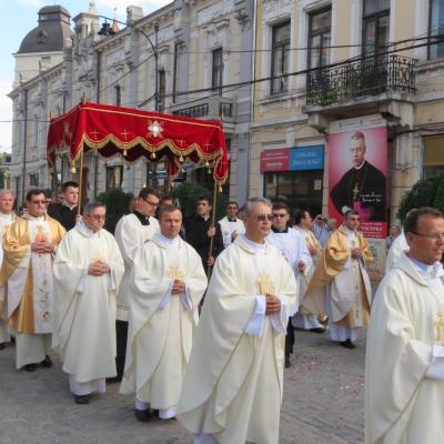 22 iunie: Iaşi: Liturghie şi procesiune euharistică de Corpus Domini