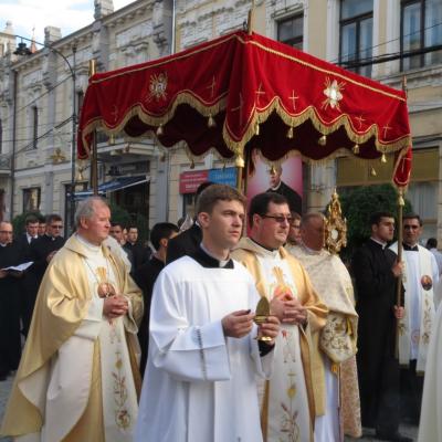 22 iunie: Iaşi: Liturghie şi procesiune cu ocazia sărbătorii Trupul şi Sângele Domnului