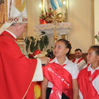 24 august: Barticeşti: Administrarea sacramentului sfântului Mir