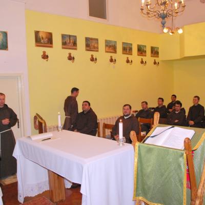 14-19 septembrie: Oneşti: Exerciţii spirituale şi profesiune solemnă la fraţii capucini