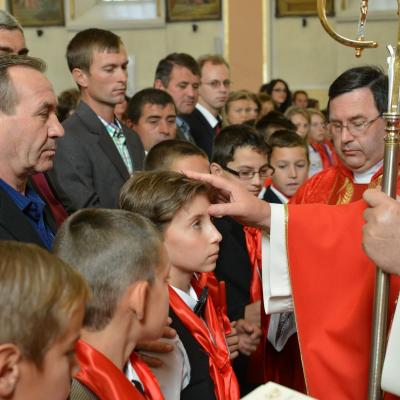 28 septembrie: Răducăneni: Administrarea Mirului. Foto: Ovidiu Bişog
