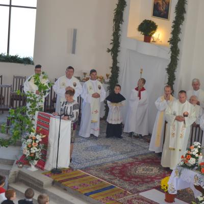 29 septembrie: Satu Nou (BC): PS Aurel Percă la inaugurarea bisericii noi