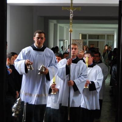 4 octombrie: Roman: Sfinţire de diaconi la Institutul Teologic Franciscan. Foto: Emilian Lupu