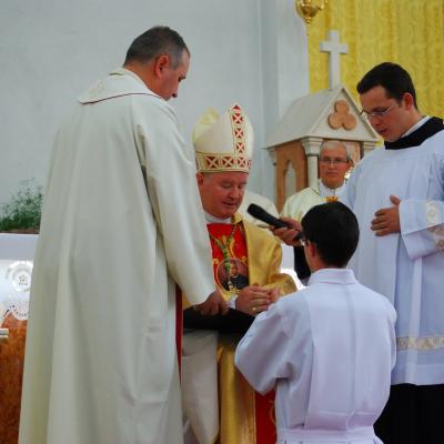 4 octombrie: Roman: Sfinţire de diaconi la Institutul Teologic Franciscan. Foto: Emilian Lupu