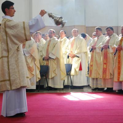 4 octombrie: Roman: Sfinţire de diaconi la Institutul Teologic Franciscan. Foto: Emilian Lupu