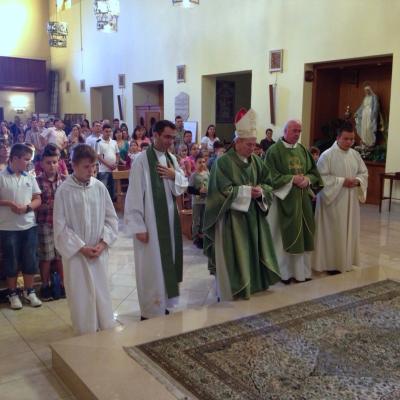 12 octombrie: Roma: ÎPS Ioan Robu în vizită la comunitatea romano-catolică română. Casilina