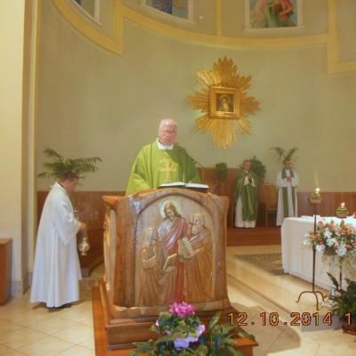 12 octombrie: Roma: ÎPS Ioan Robu în vizită la comunitatea romano-catolică română. Casilina